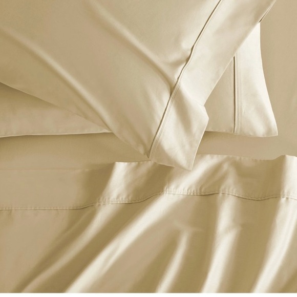 Nwt  100% organic cotton solid full size 4 piece sheet set kindlier - Picture 5 of 6